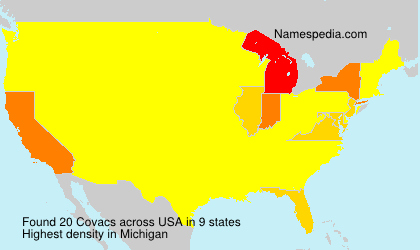 Surname Covacs in USA