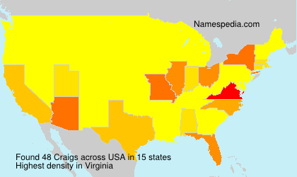 Surname Craigs in USA