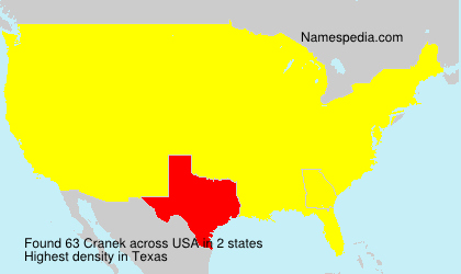 Surname Cranek in USA Surname Cranek in USA