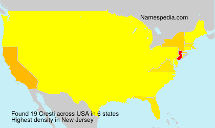 Surname Cresti in USA