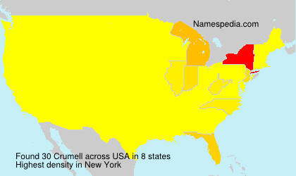 Surname Crumell in USA