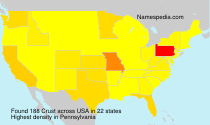 Surname Crust in USA