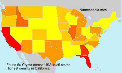 Surname Crysta in USA
