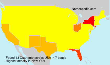 Surname Cuahonte in USA Surname Cuahonte in USA