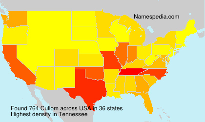 Surname Cullom in USA