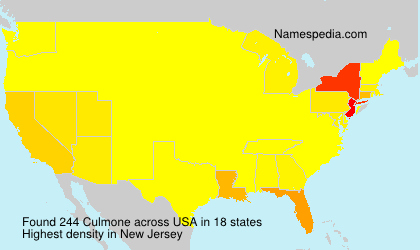 Surname Culmone in USA