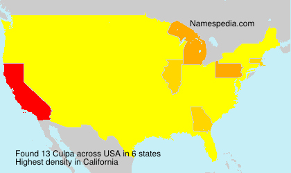 Surname Culpa in USA Surname Culpa in USA