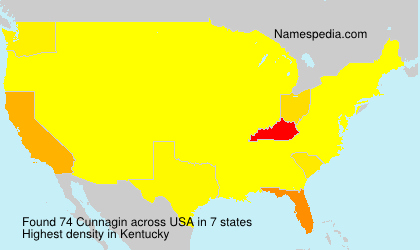 Surname Cunnagin in USA
