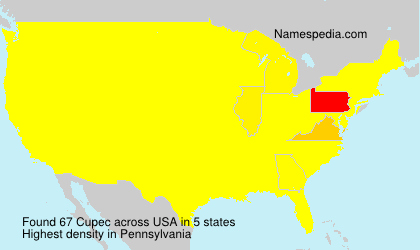 Surname Cupec in USA