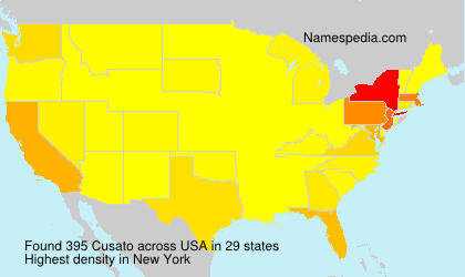 Surname Cusato in USA