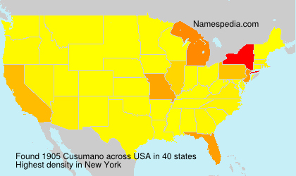 Surname Cusumano in USA
