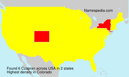 Surname Czapran in USA
