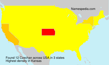 Surname Czechan in USA