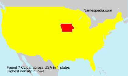 Surname Czipar in USA Surname Czipar in USA