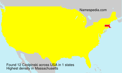 Surname Czolpinski in USA