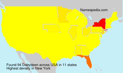 Surname Dabydeen in USA Surname Dabydeen in USA