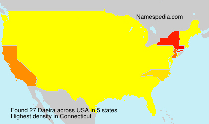 Surname Daeira in USA