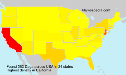 Surname Daga in USA