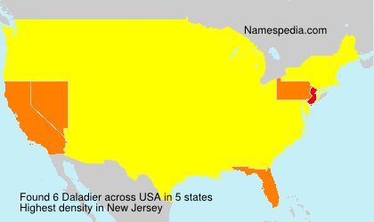 Surname Daladier in USA Surname Daladier in USA