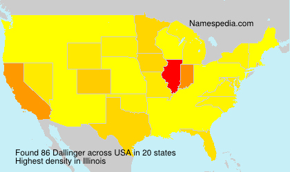 Surname Dallinger in USA