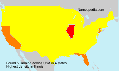 Surname Damine in USA
