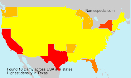 Surname Damy in USA