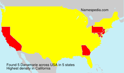 Surname Danamarie in USA