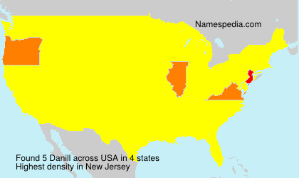 Surname Danill in USA