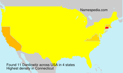 Surname Danilowitz in USA