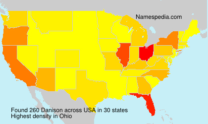 Surname Danison in USA Surname Danison in USA
