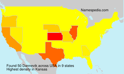 Surname Dannevik in USA