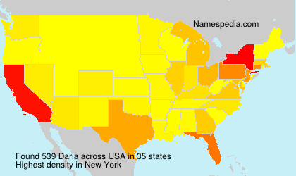 Surname Daria in USA