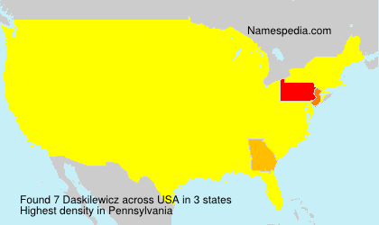 Surname Daskilewicz in USA Surname Daskilewicz in USA
