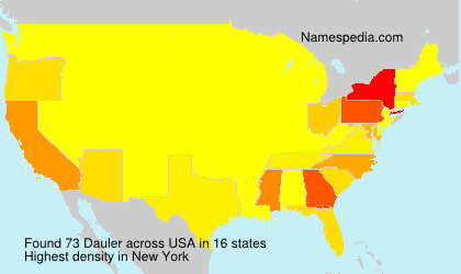 Surname Dauler in USA