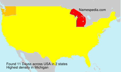 Surname Dayss in USA