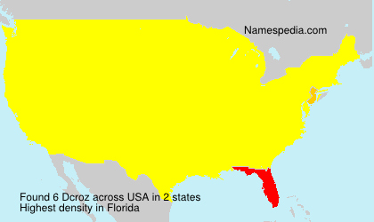 Surname Dcroz in USA