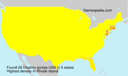 Surname Dealmo in USA