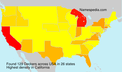 Surname Deckers in USA