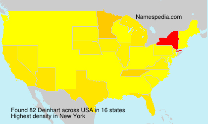 Surname Deinhart in USA