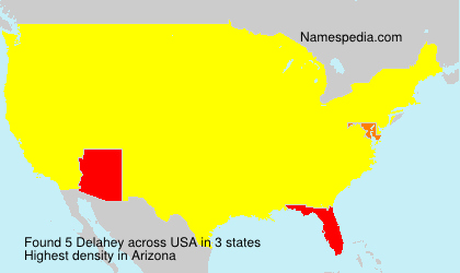 Surname Delahey in USA