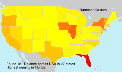 Surname Delance in USA