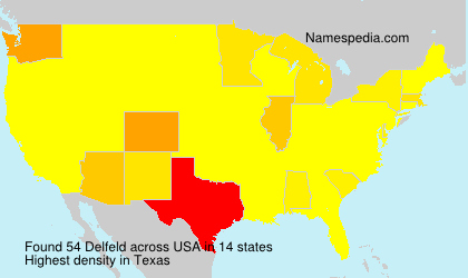Surname Delfeld in USA