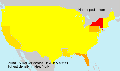 Surname Deliver in USA Surname Deliver in USA