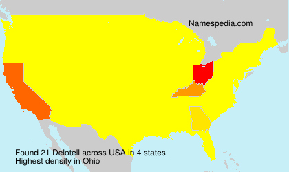Surname Delotell in USA Surname Delotell in USA