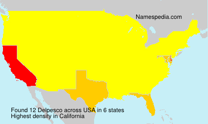 Surname Delpesco in USA