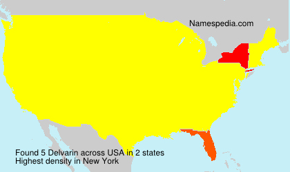 Surname Delvarin in USA
