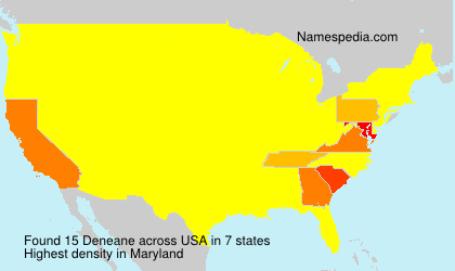 Surname Deneane in USA