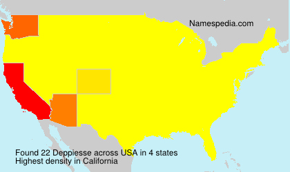 Surname Deppiesse in USA