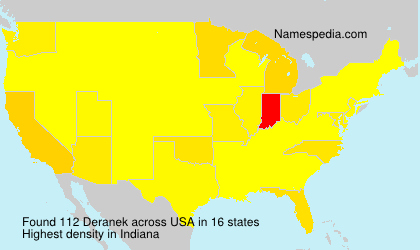 Surname Deranek in USA Surname Deranek in USA