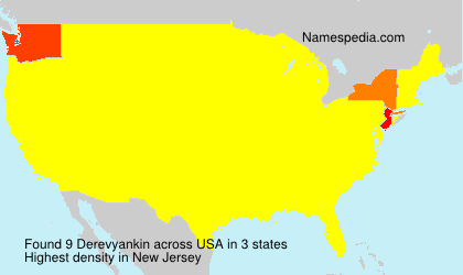 Surname Derevyankin in USA
